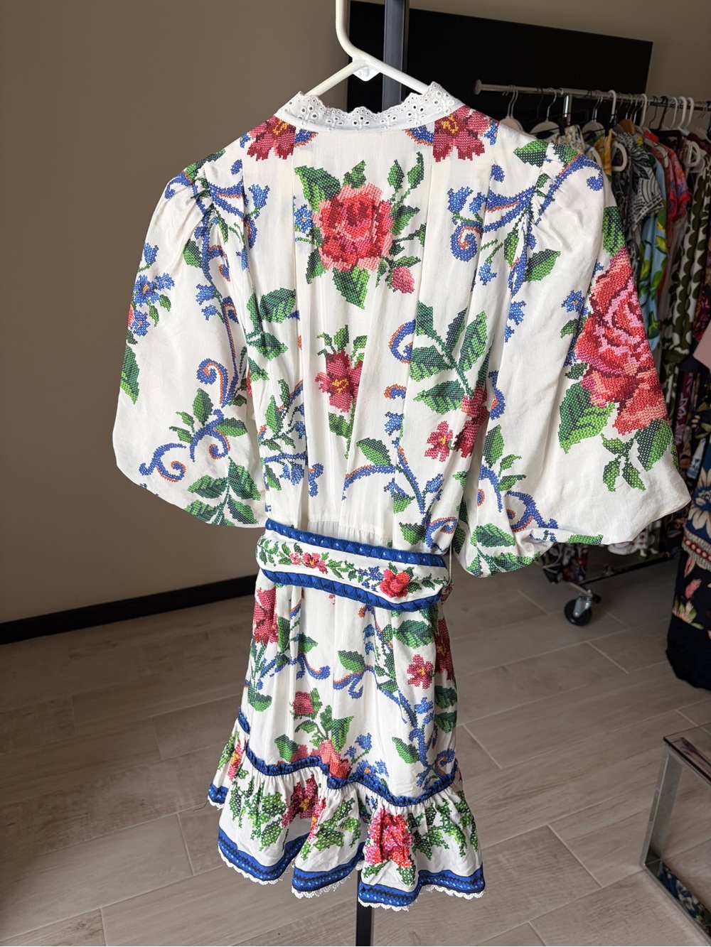 Farm Rio: Off-White Flower Tapestry Mini
Dress - Picture 6 of 13